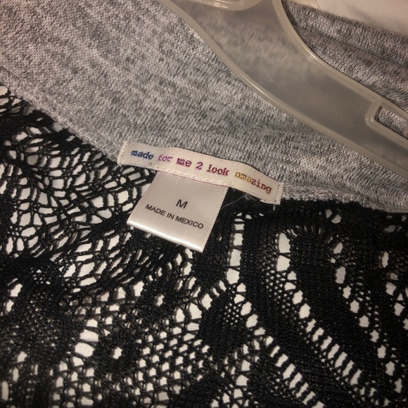 ✨PRICE DROP✨
 Cute Black and Gray Cardigan - Picture 2 of 2